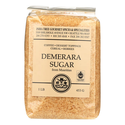 India Tree Demerara Sugar, 16 oz, Case of 6