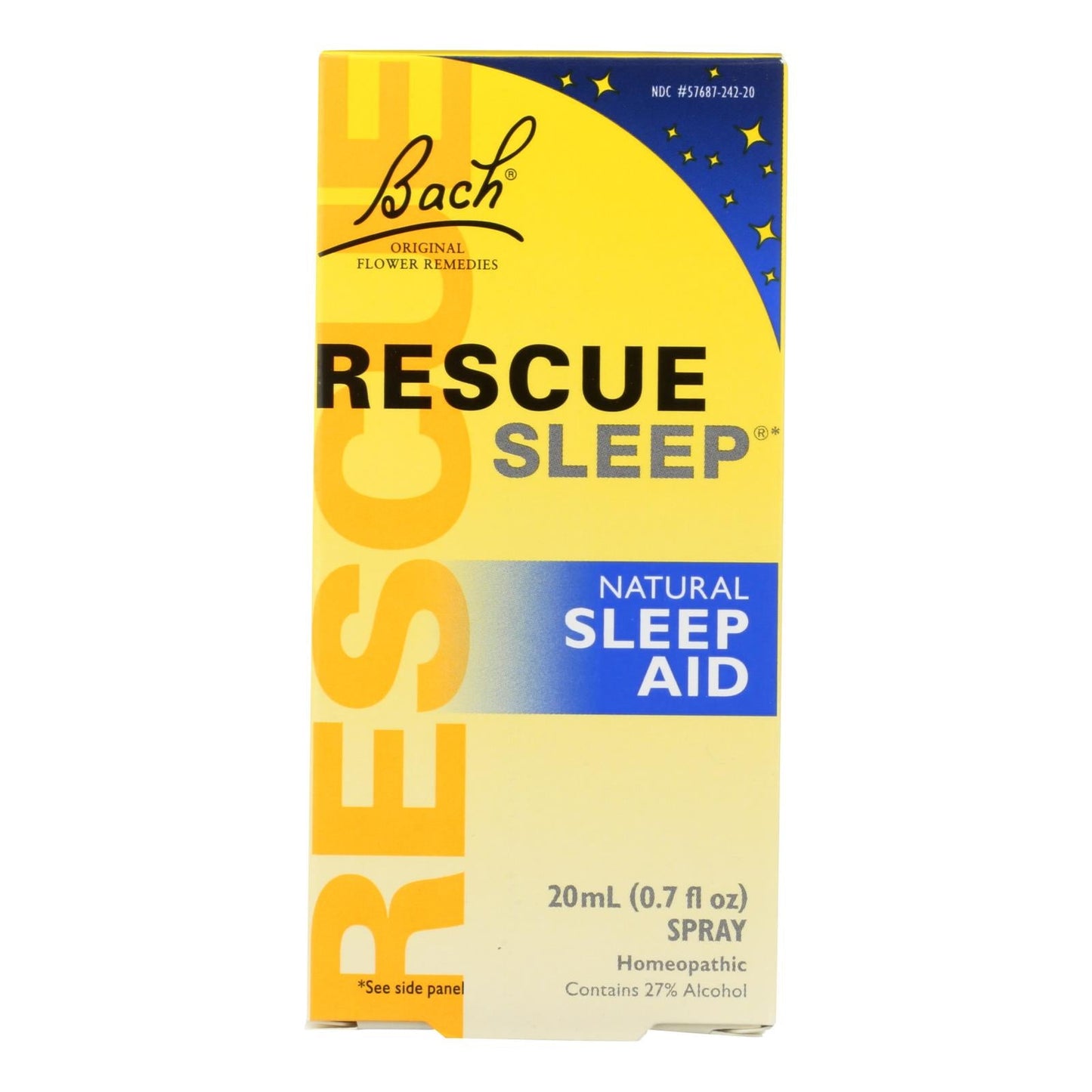 Rescue Sleep Natural Aid - Bach Flower Remedies 0.7 Fl Oz
