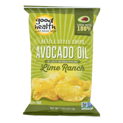 Good Health Avocado Oil Lime Ranch Chips, 12 Pack, 5 Oz