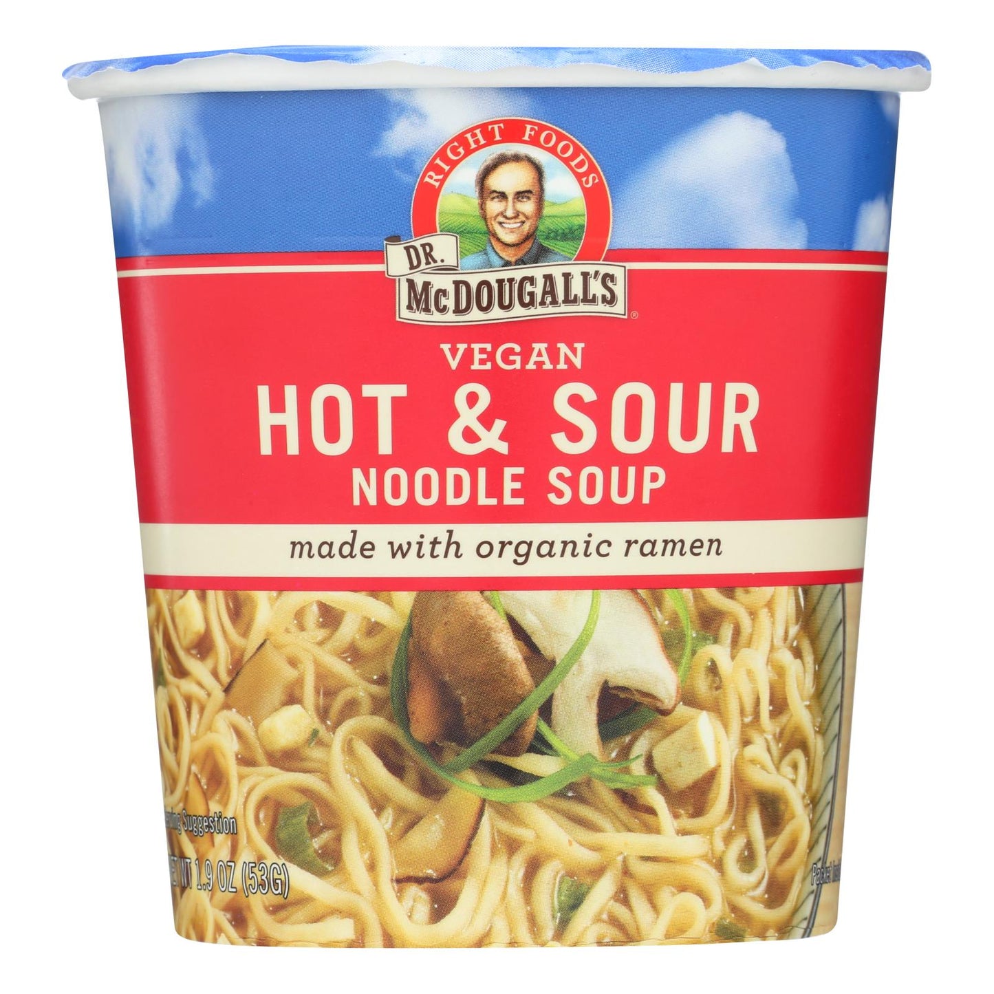 Dr. McDougall's Vegan Hot & Sour Noodle Soup, 6-Pack