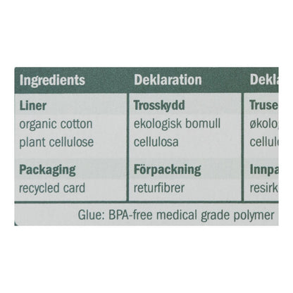 Natracare Ultra Thin Organic Cotton Panty Liners - 22 Pack