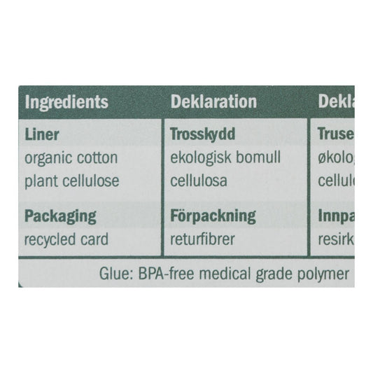 Natracare Ultra Thin Organic Cotton Panty Liners - 22 Pack