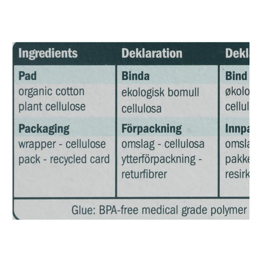 Natracare Long Ultra Pads w/Wings, Organic Cotton, 10 Pack