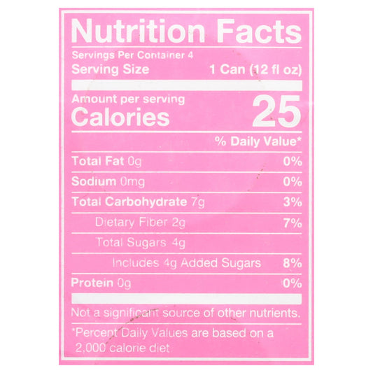 Poppi - Prebio Soda Rasp Rose - CS of 6-4/12 FZ