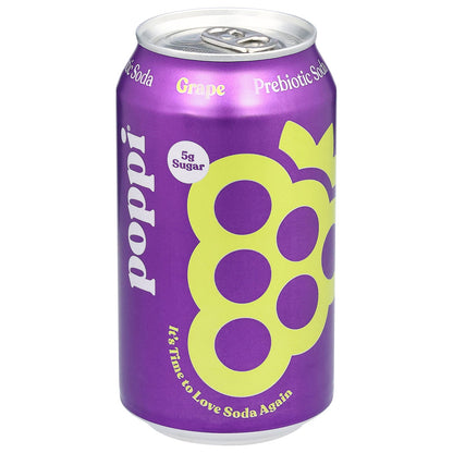 Poppi - Soda Grape Prebiotic - CS of 12-12 FZ
