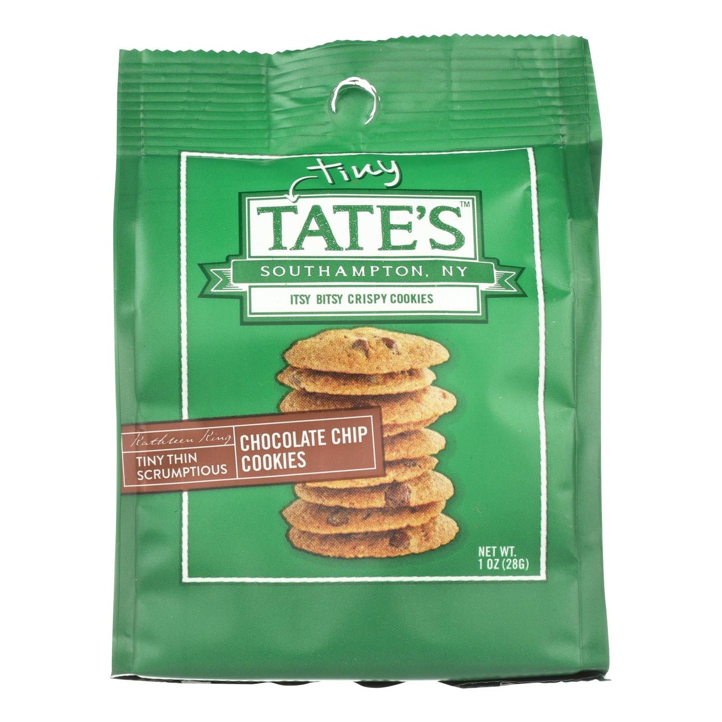Tate's Crispy Mini Chocolate Chip Cookies - 12 Pack, 1 Oz Each