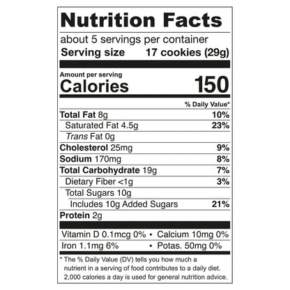 Tate's Chocolate Chip Cookies - 6 Pack, 5.5 OZ Each
