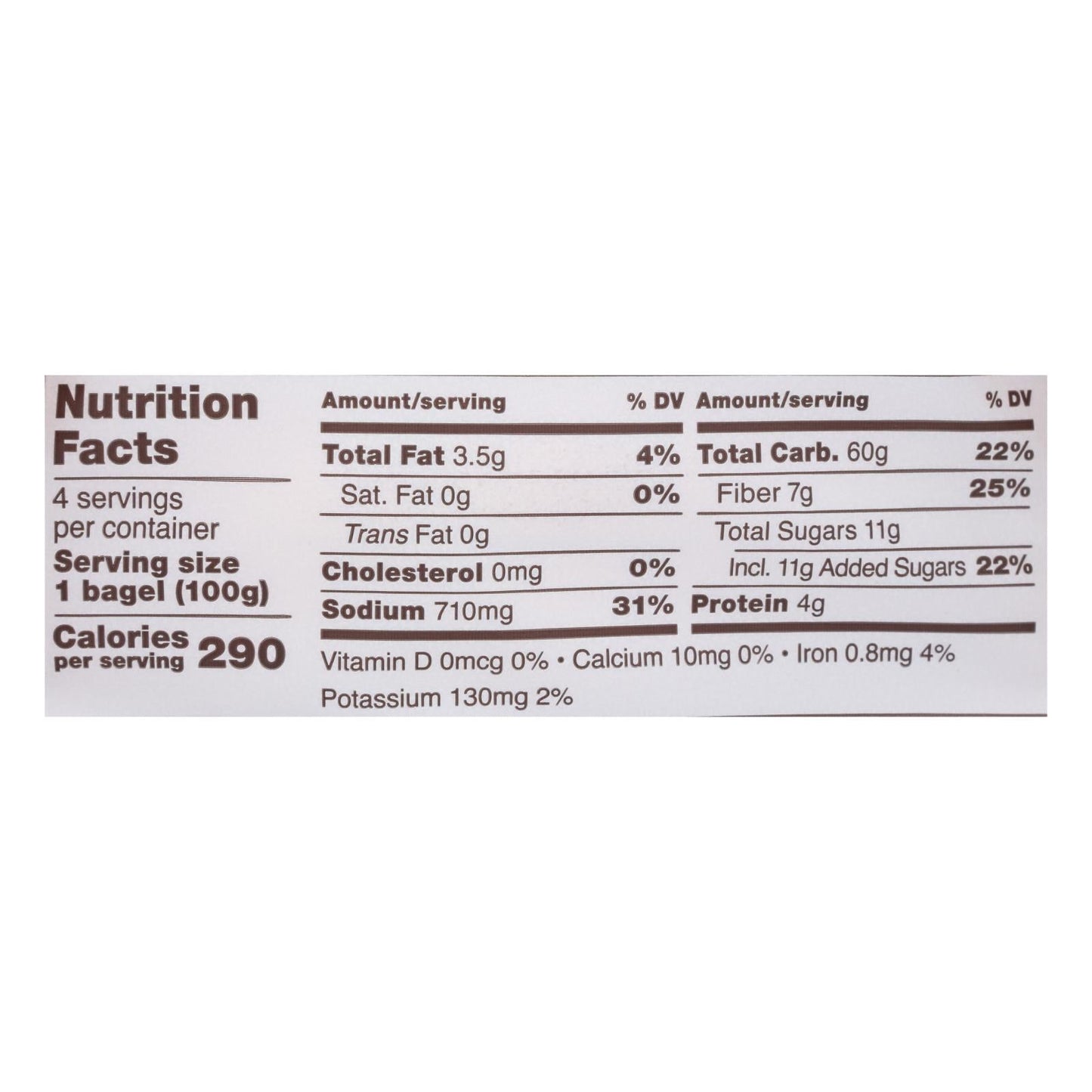 Schar - Bagel Plain - Case of 4 - 14.1 OZ