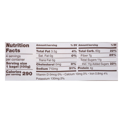 Schar - Bagel Plain - Case of 4 - 14.1 OZ