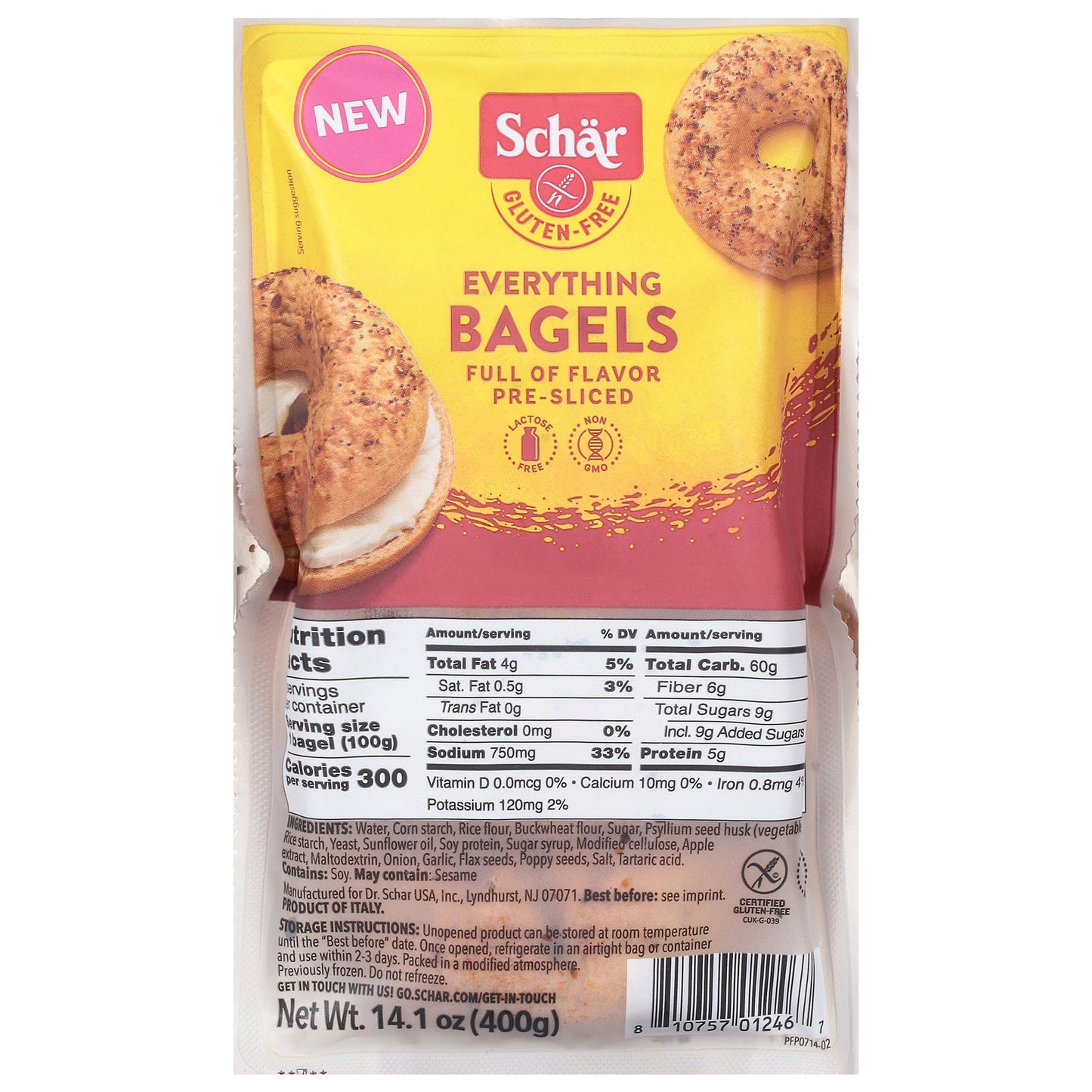 Schar - Bagel Everything - CS of 4-14.1 OZ