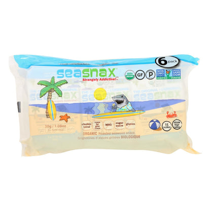 Seasnax Organic Seaweed Snack - Original - 12 Pack