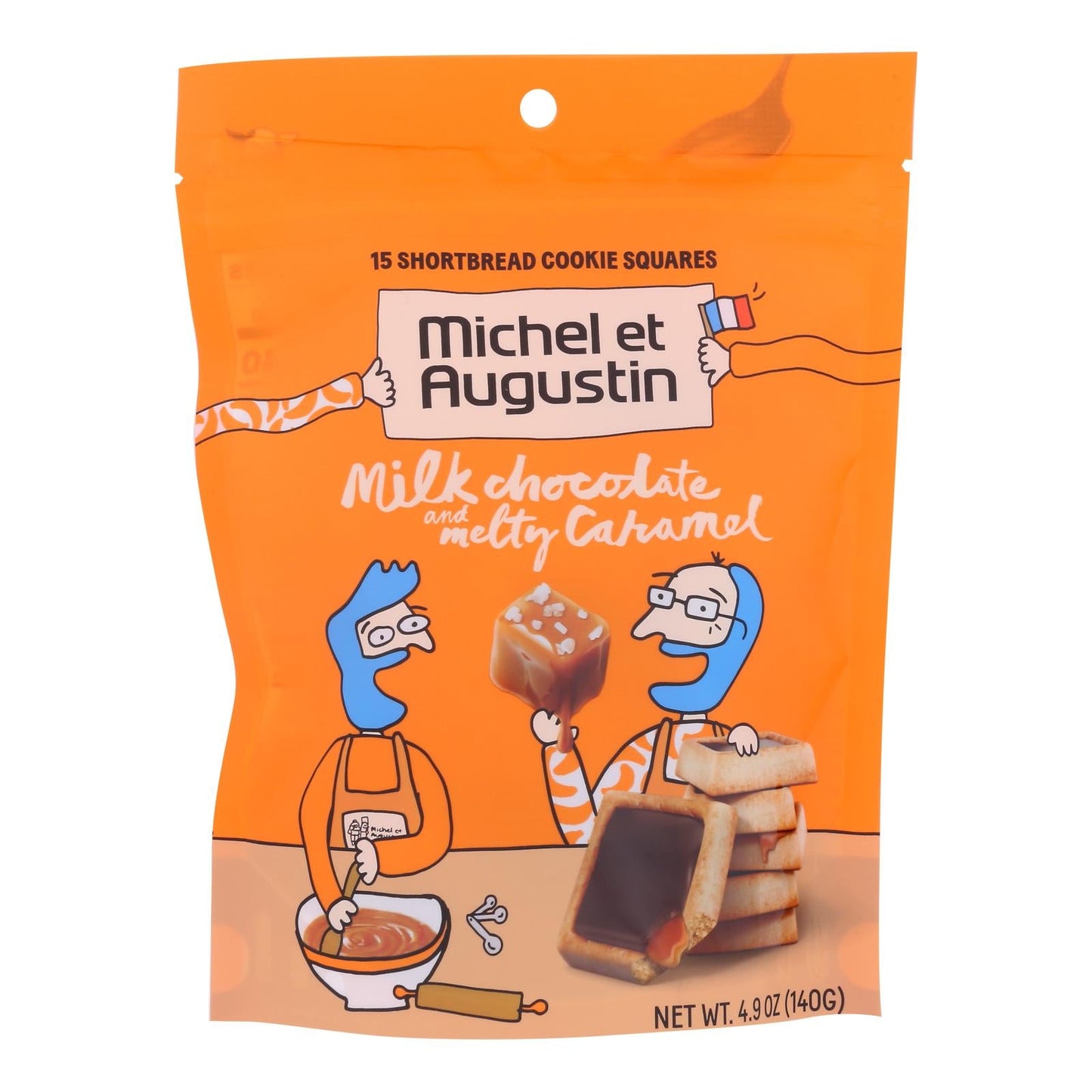 Michel Et Augustin Chocolate Caramel Cookie Case, 6 Pack
