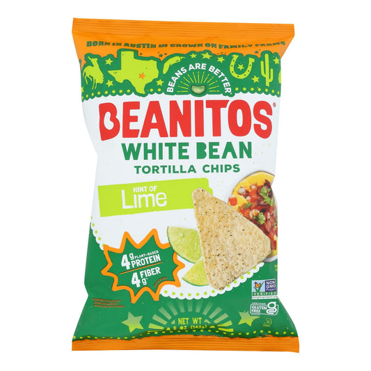 Beanitos White Bean Chips, Lime, 6-Pack, 5 Oz