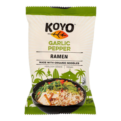 Koyo Garlic Pepper Ramen - Case Of 12 - 2.1 Oz
