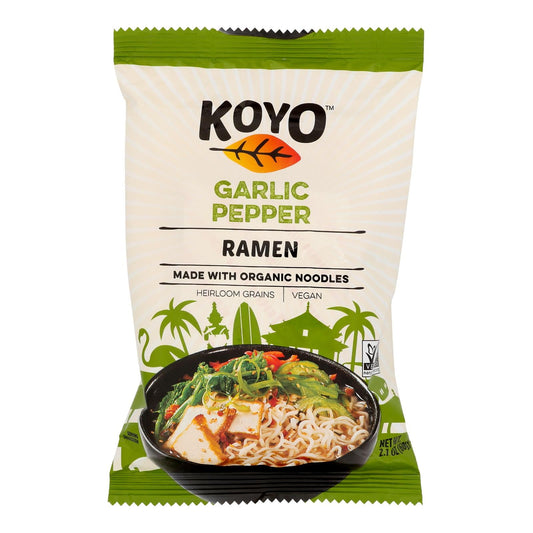 Koyo Garlic Pepper Ramen - Case Of 12 - 2.1 Oz
