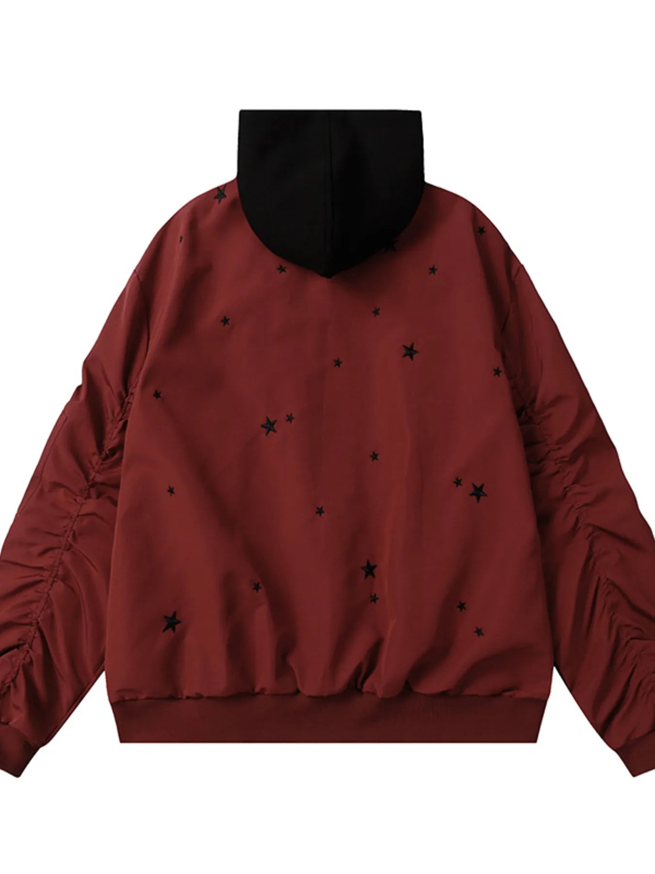 Men's Star Zip Up Hooded Jacket