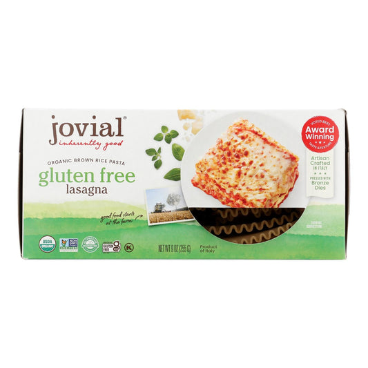 Jovial Organic Brown Rice Lasagna Pasta, 6-Pack