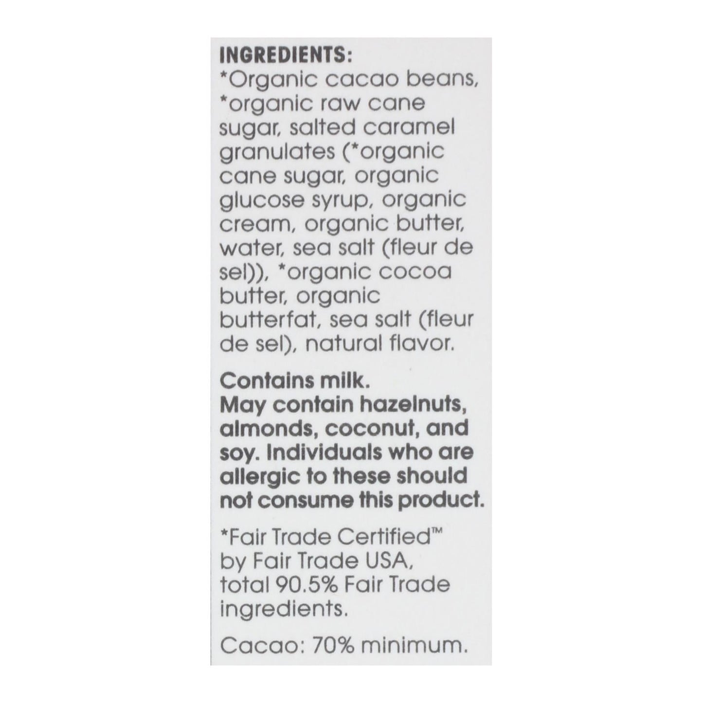 Alter Eco Organic Dark Salted Caramel Chocolate, 12 Pack