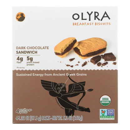 Olyra Dark Chocolate Breakfast Biscuits, 6-Pack, 5.3 Oz