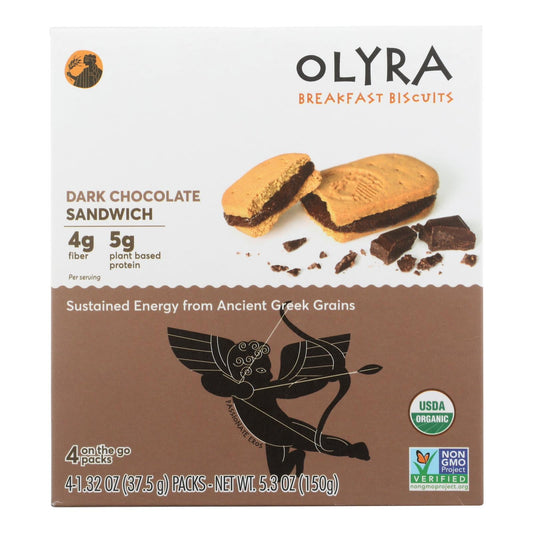 Olyra Dark Chocolate Breakfast Biscuits, 6-Pack, 5.3 Oz