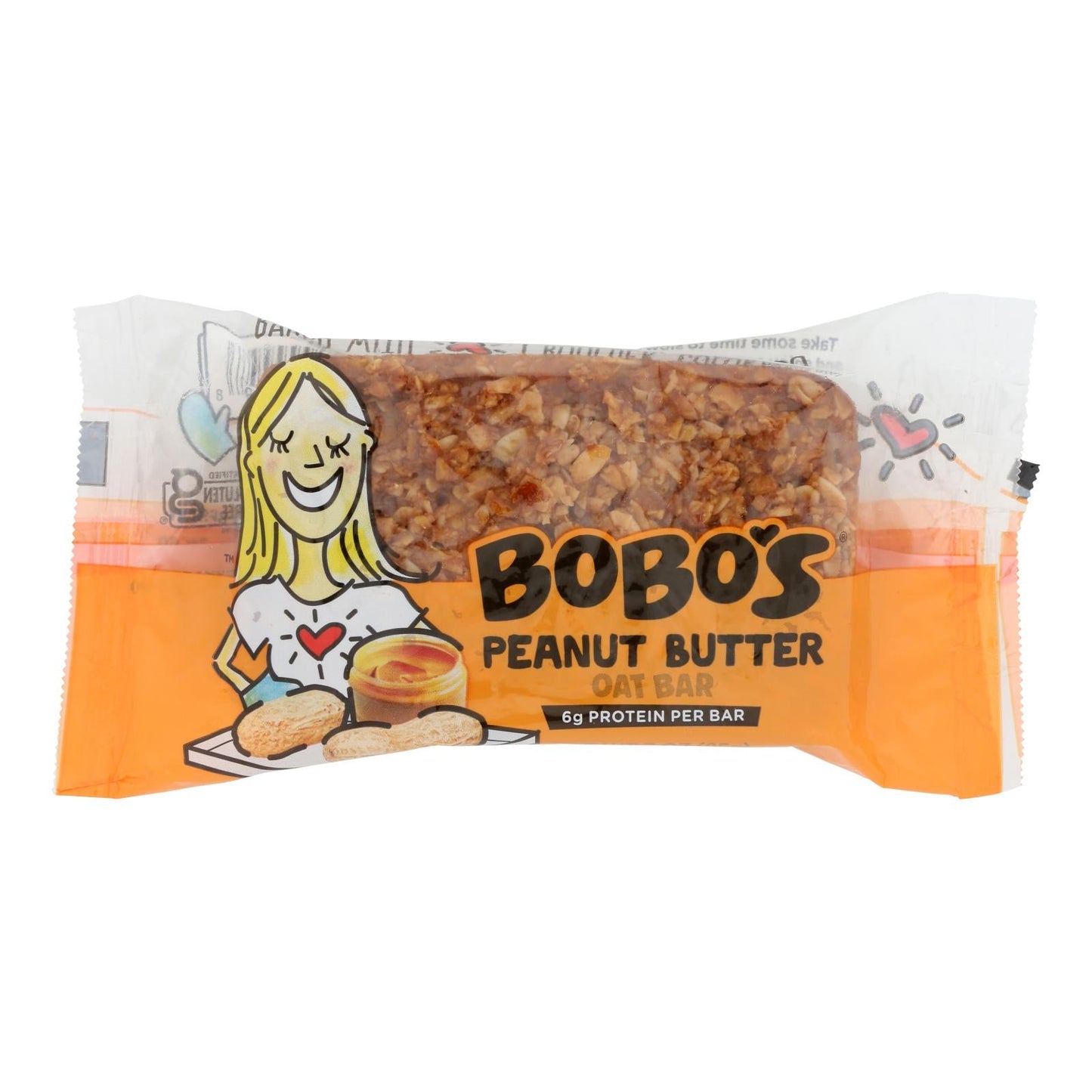 Bobo's Peanut Butter Oat Bars, Natural, 3 Oz, 12-Pack
