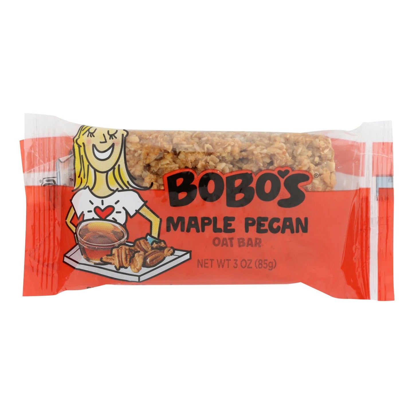 Bobo's Maple Pecan Oat Bars, Gluten-Free, 3oz, Pack of 12