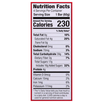 Bobo's Oat Bars - Pb&js Strawberry Jam - CS of 6-4/2.1 OZ