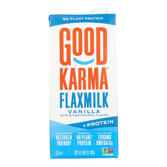 Good Karma Vanilla Protein Flax Milk, 6-Pack, 32 Fl Oz
