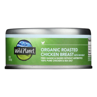 Wild Planet Organic Roasted Chicken Breast, 12 Cans, 5 Oz