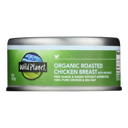 Wild Planet Organic Roasted Chicken Breast, 12 Cans, 5 Oz
