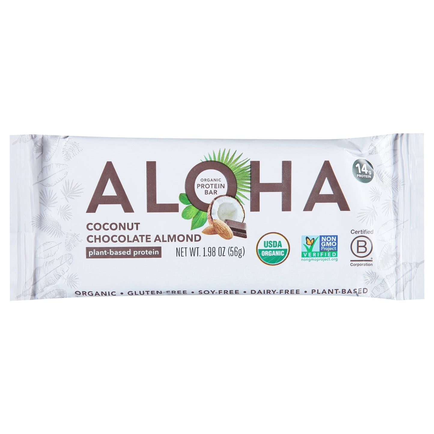 Aloha Coconut Chocolate Protein Bars, 12-Pack