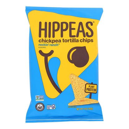 Hippeas Vegan Ranch Chickpea Tortilla Chips, 12-Pack