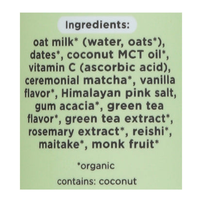 Pop & Bottle - Grn/tea Matcha Latte - Case Of 12-8 Fz