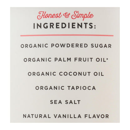 Miss Jones Organic Vanilla Frosting - Case of 6, 320g