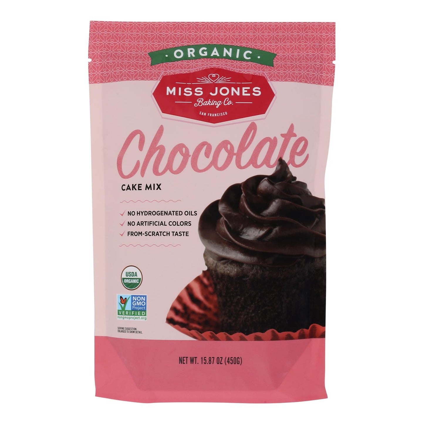 Miss Jones Organic Chocolate Cake Mix, 6 Pack, 15.87 Oz