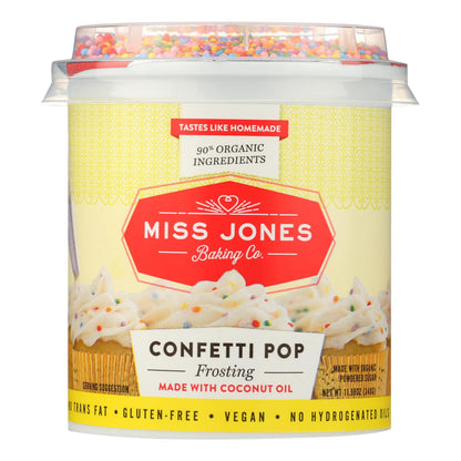Miss Jones Confetti Pop Frosting - 6 Pack, 11.98 Oz