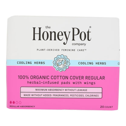 The Honey Pot - Menstraul Pads Reg Herbal - EA of 1-20 CT