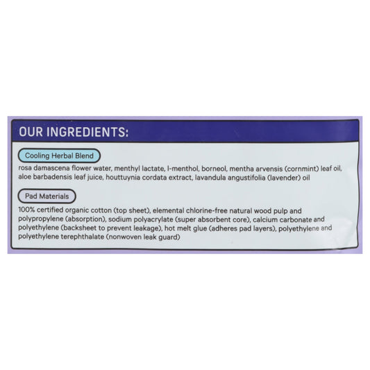 The Honey Pot - Menstrl Pads Ovrnt Herbal - EA of 1-12 CT