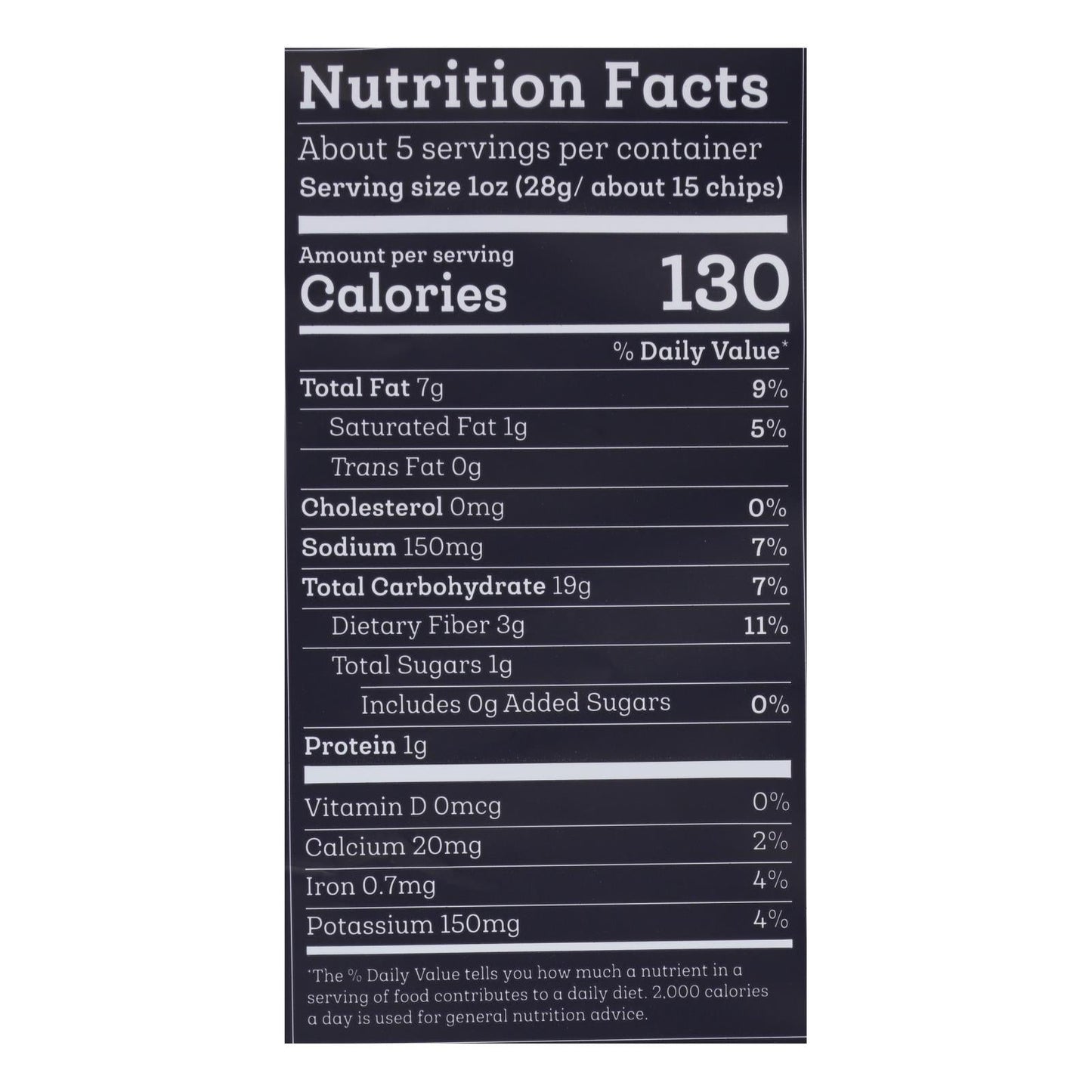 Siete Tortilla Chip - Sea Salt - Case Of 12 - 5 Oz