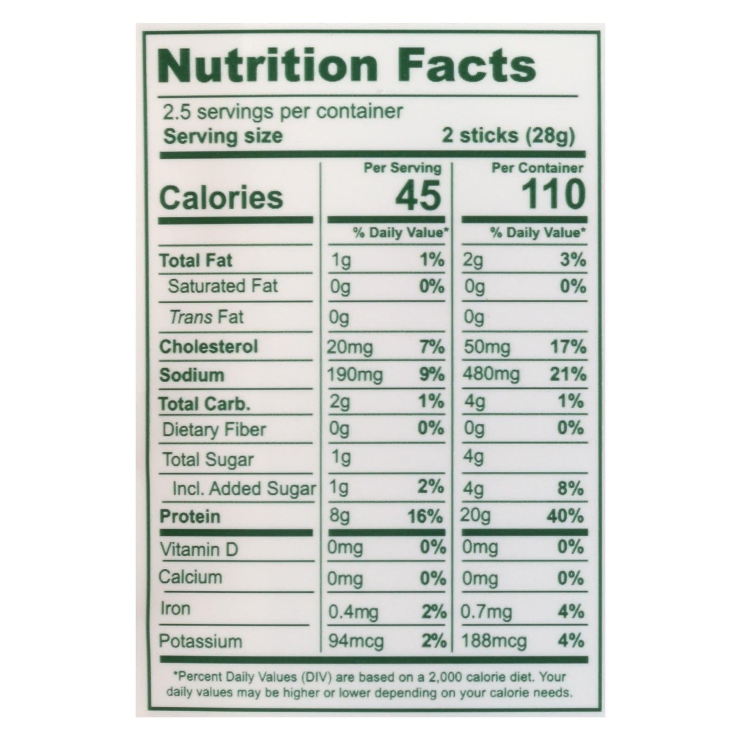 The New Primal Turkey Snack Sticks - 8 Pack, 2.5 Oz Each