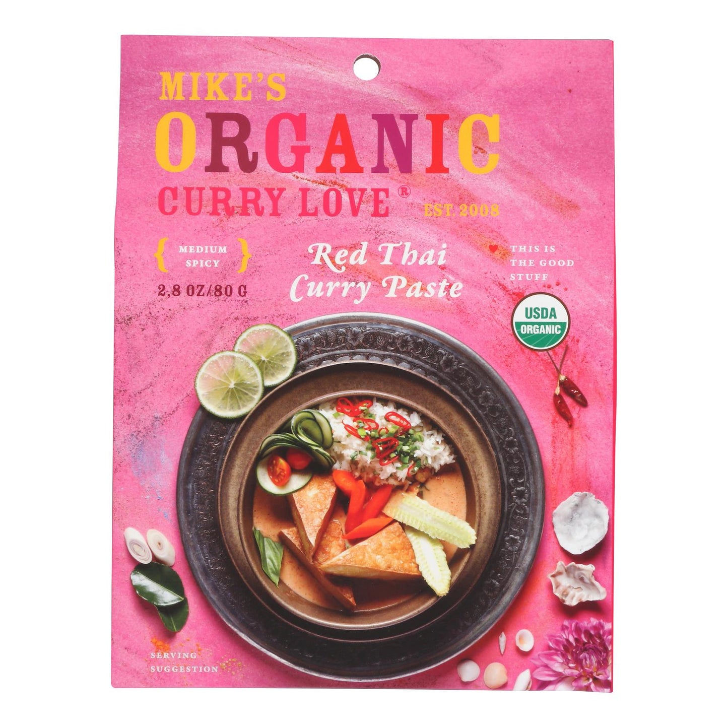 Mike's Red Thai Organic Curry Paste, Case of 6, 2.8 Oz