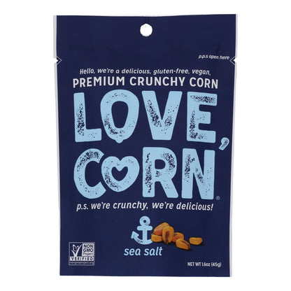 Love Corn - Roasted Corn Sea Salt - Case Of 10 - 1.6 Oz