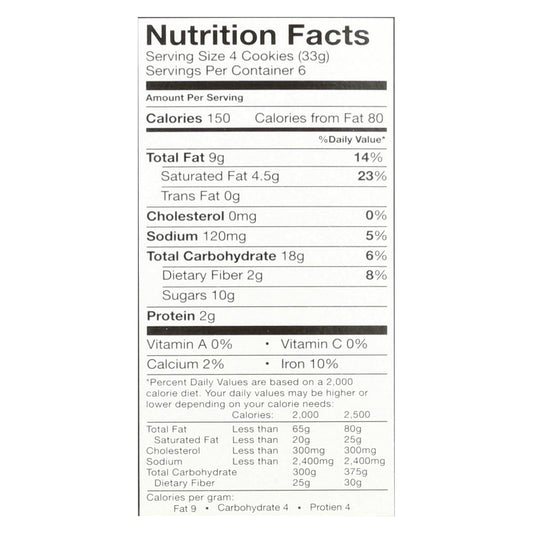 Goodie Girl Mint Slims Cookies - Case of 6, 7 oz