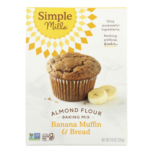 Simple Mills Banana Muffin & Bread Mix, Almond Flour, 6 Pack