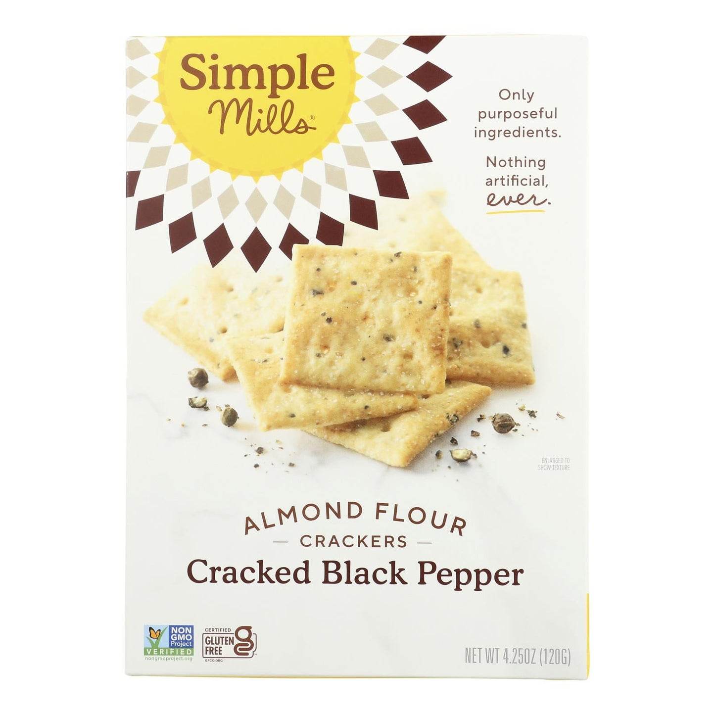 Simple Mills Black Pepper Almond Flour, 6-Pack, 4.25 Oz