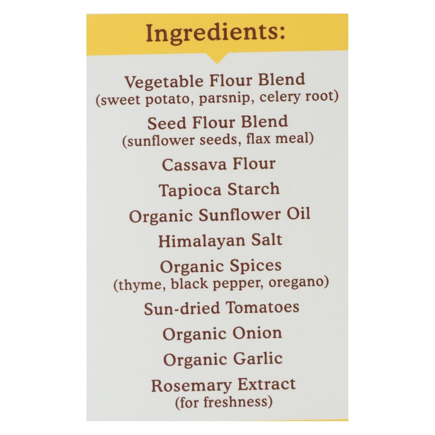 Simple Mills - Cracker Pita Medit Herb - Case of 6-4.25 OZ