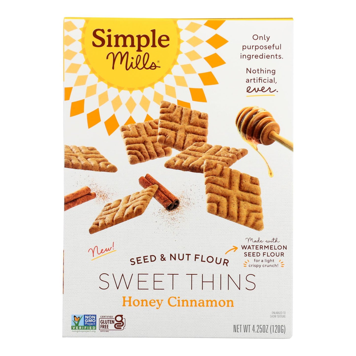 Simple Mills Sweet Thins Honey Cinnamon, 6 Pack