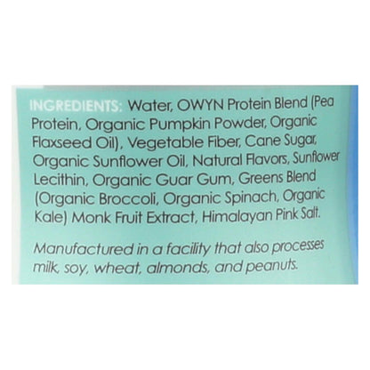 Only What You Need - Plant Based Protein Shake - Vanilla - Case Of 12 - 12 Fl Oz.