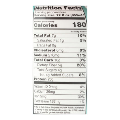 Only What You Need - Plant Based Protein Shake - Dark Chocolate - Case Of 12 - 12 Fl Oz.