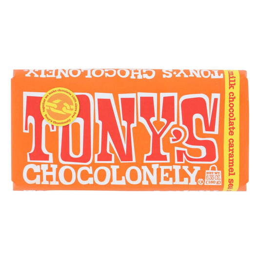 Tony's Chocolonely Milk Caramel Chocolate Bars, 15-Pack